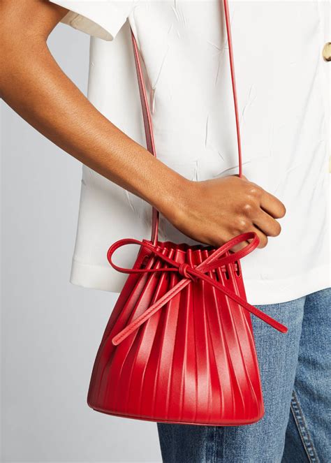 mansur gavriel bucket bag fake|mansur gavriel pleated bucket bag.